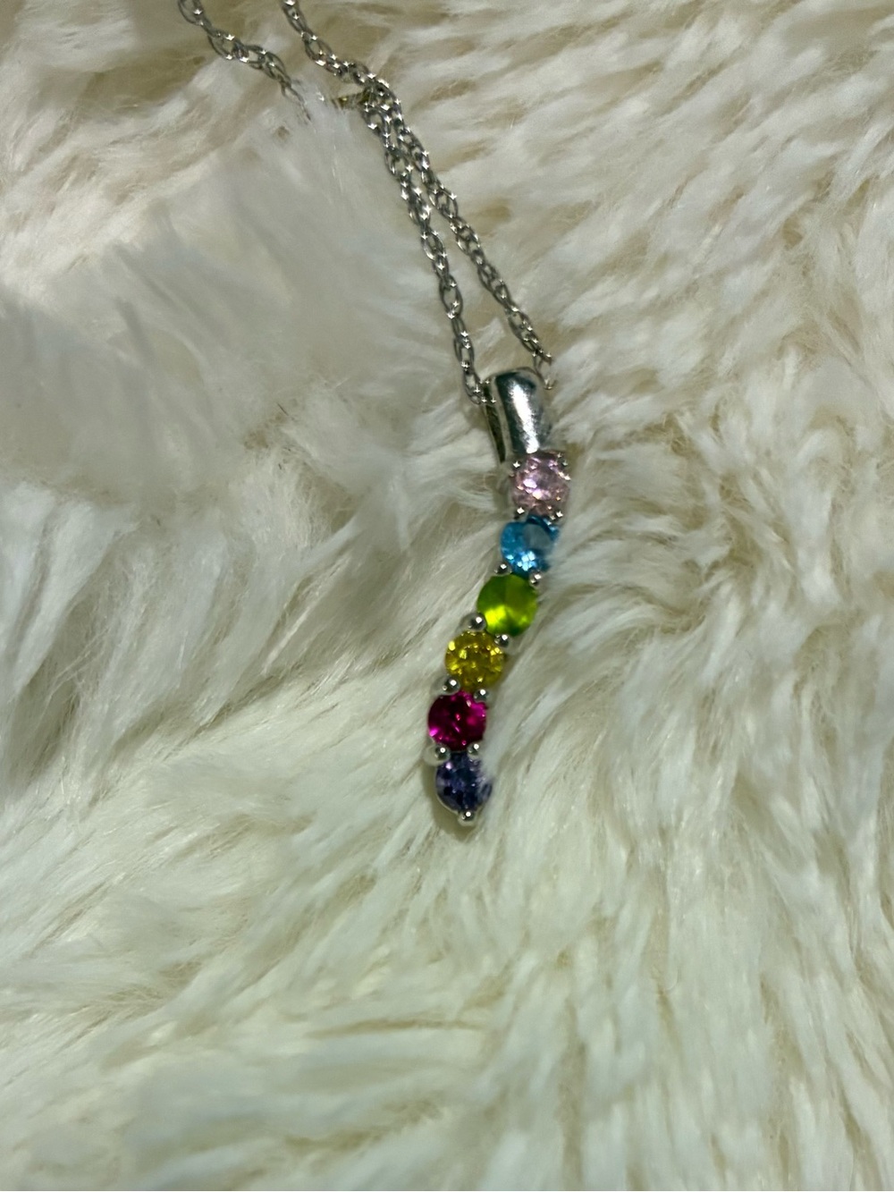 Rainbow Crystal Pendant Charm - Multi